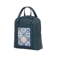 Aurora 2 az 1-ben kézitáska és hátizsák sötétkék/portugál csempe