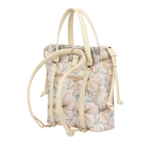 Bora 3 az 1-ben Mini (hátizsák, kézitáska, válltáska) bézs/virágminta