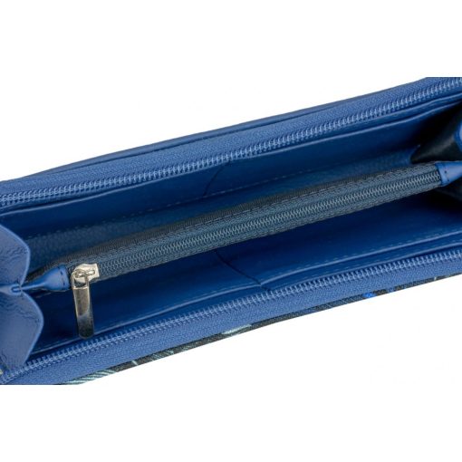 Elin pénztárca maxi királykék/kék virágminta