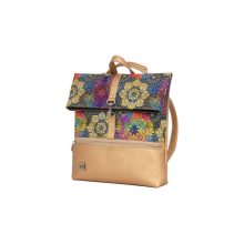 Ilka roll 2 az 1-ben háti- és válltáska világos bronz/mandala