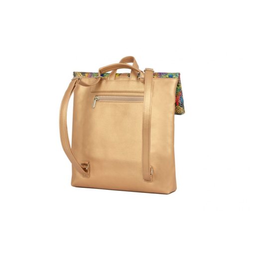 Ilka roll 2 az 1-ben háti- és válltáska világos bronz/mandala