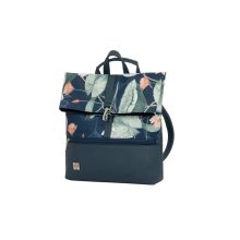 Ilka roll 2 az 1-ben háti- és válltáska sötétkék/kék tavirózsa