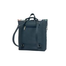 Ilka roll 2 az 1-ben háti- és válltáska sötétkék/kék tavirózsa