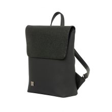 Inez fedeleles hátizsák mini fekete/csillámos fekete