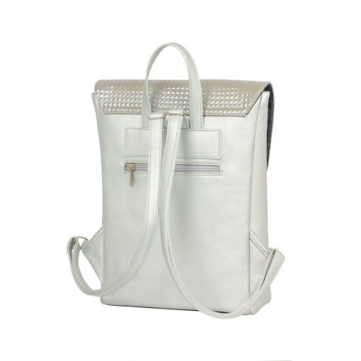 Kira Bags - Inez fedeleles hátizsák mini ezüst/3D ezüst