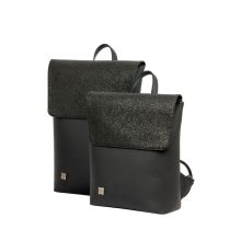 Kira Bags - Inez fedeleles hátizsák mini ezüst/3D ezüst