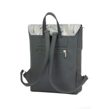 Inez fedeleles hátizsák mini sötétszürke/geometrikus szürke