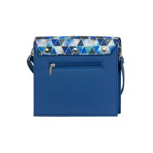 Szófia crossbody táska királykék/kék geometrikus