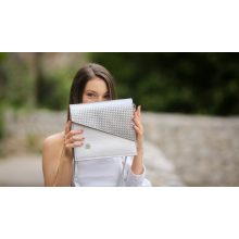 Szófia crossbody táska királykék/kék geometrikus