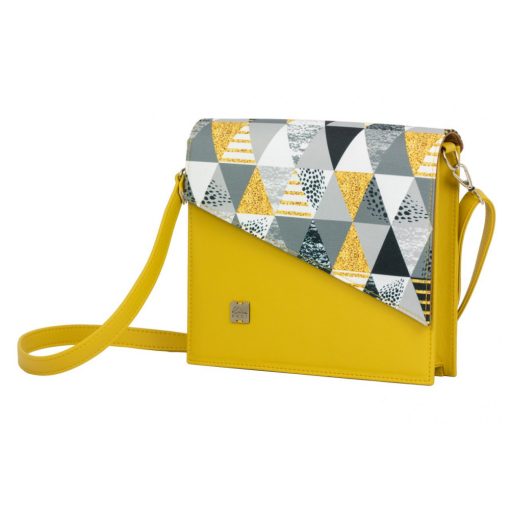 Szófia crossbody táska okker/okker geometrikus