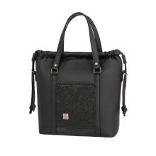 Bora 3 az 1-ben Mini (hátizsák, kézitáska, válltáska) fekete/fekete csillámos