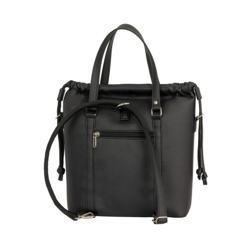 Bora 3 az 1-ben Mini (hátizsák, kézitáska, válltáska) fekete/fekete csillámos