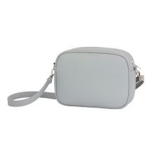 Írisz maxi válltáska világosszürke/virágminta