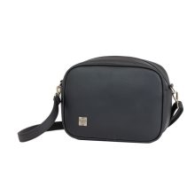 Írisz maxi válltáska fekete/fekete karbon