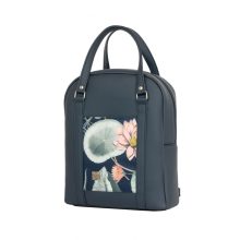 Aurora 2 az 1-ben kézitáska és hátizsák sötétkék/kék tavirózsa