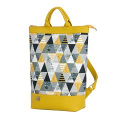   Zoé Notebook (hátizsák és kézitáska) okker/okker geometrikus