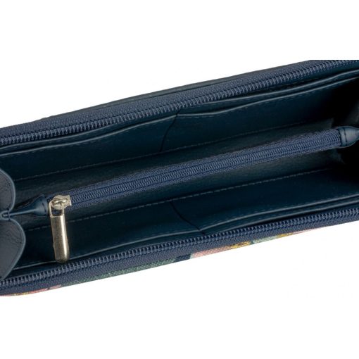 Elin pénztárca maxi sötétkék/kék tavirózsa