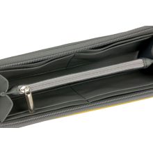 Elin pénztárca maxi sötétszürke/okker