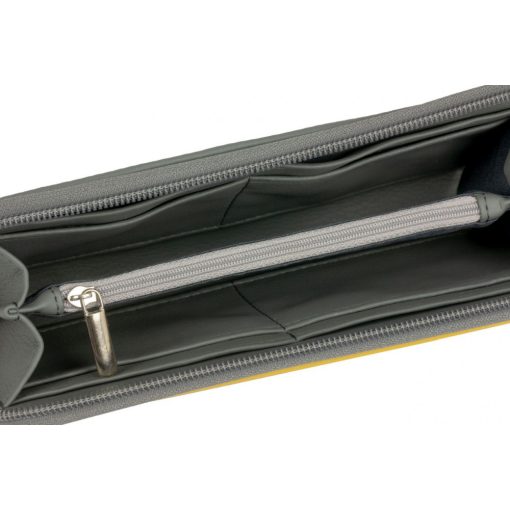 Elin pénztárca maxi sötétszürke/okker