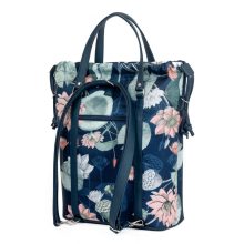 Bora 3 az 1-ben Maxi (hátizsák, kézitáska, válltáska) sötétkék/kék tavirózsa