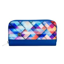 Elin pénztárca maxi királykék/geometrikus