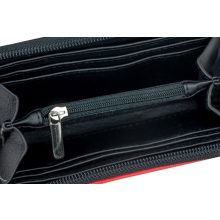 Elin pénztárca mini fekete/piros