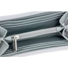 Kira Bags - Elin pénztárca mini világosszürke/virágminta