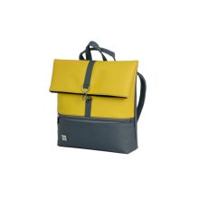 Ilka roll 2 az 1-ben háti- és válltáska sötétszürke/okker