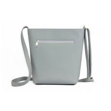 Atina válltáska maxi világosszürke/virágminta