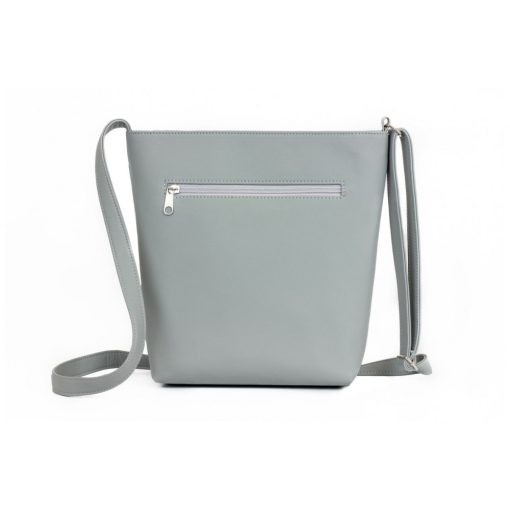 Atina válltáska maxi világosszürke/virágminta