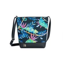 Atina válltáska maxi fekete/kaméleon