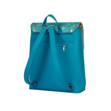 Kora maxi cserélhető fedeles hátizsák türkíz/barokk minta