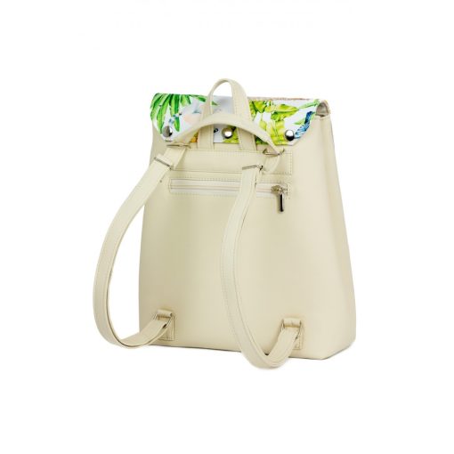 Kora mini cserélhető fedeles hátizsák bézs/dzsungel