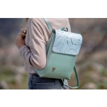 Kora mini cserélhető fedeles hátizsák királykék/kék háromszöges