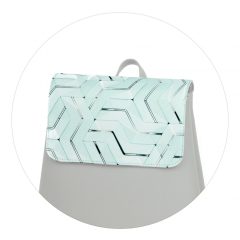 Kora mini fedél menta geometrikus