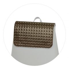 Kora mini fedél szürke rattanminta