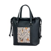 Bora 3 az 1-ben Mini (hátizsák, kézitáska, válltáska) fekete/bézs mozaik