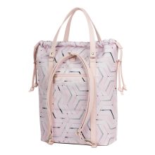 Bora 3 az 1-ben Maxi (hátizsák, kézitáska, válltáska) púder/púder geometrikus