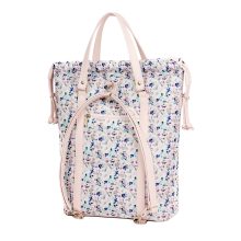 Bora 3 az 1-ben Maxi (hátizsák, kézitáska, válltáska) púder/kék apróvirágos