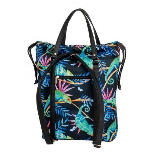 Bora 3 az 1-ben Maxi (hátizsák, kézitáska, válltáska) fekete/kaméleon