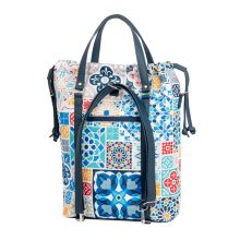 Bora 3 az 1-ben Maxi (hátizsák, kézitáska, válltáska) sötétkék/portugál csempe 2