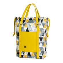 Bora 3 az 1-ben Maxi (hátizsák, kézitáska, válltáska) okker/okker geometrikus