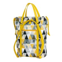 Bora 3 az 1-ben Maxi (hátizsák, kézitáska, válltáska) okker/okker geometrikus