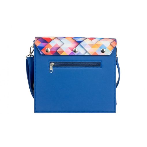 Szófia crossbody táska királykék/geometrikus
