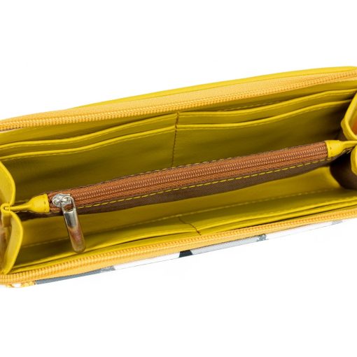 Elin pénztárca maxi okker/okker geometrikus