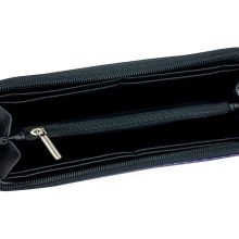 Elin pénztárca maxi fekete/lila 3d