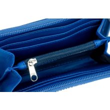 Elin pénztárca mini királykék/kék kör minta