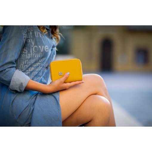 Elin pénztárca mini bézs/bézs mozaik 