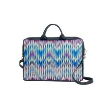 Kloé laptoptáska fekete/fonott minta