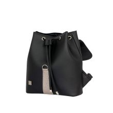 Maya hátizsák fekete/pezsgő csillám